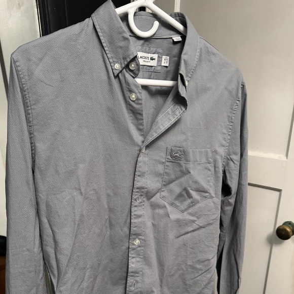 Lacoste Regular Fit Cotton Shirt Button Down
Grey / Silver
Small - 38
14.5 Neck - Picture 5 of 5